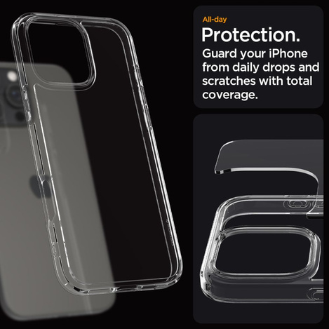 SPIGEN ULTRA HYBRID IPHONE 16 PRO CRYSTAL CLEAR