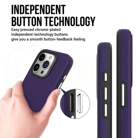 Vmax nakładka Triangle Case do Samsung Galaxy A15 4G / 5G ciemny fiolet