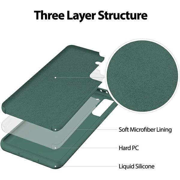 MERCURY SILICONE CASE IPHONE 15 PLUS (6.7), GREEN / ZIELONY