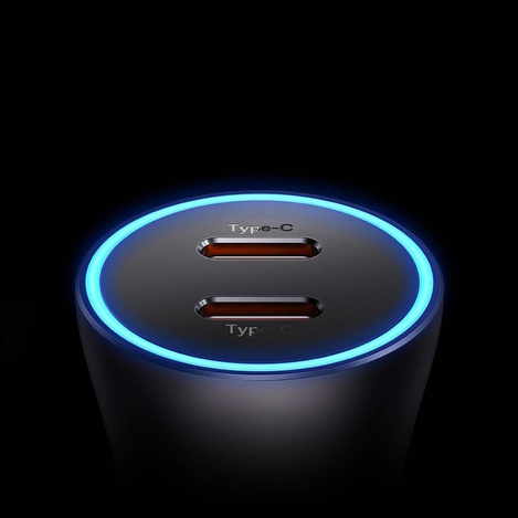 Baseus Golden Contactor Pro Autoladegerät 2x USB-C 40W blau (CGJP000003)