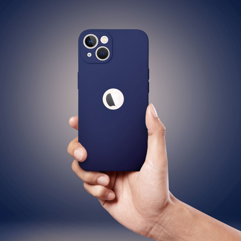 Futerał SOFT do IPHONE 15 PRO ciemny niebieski