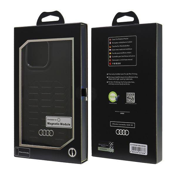 Audi nakładka Synthetic Leather MagSafe do iPhone 16 Pro Max 6.9" czarna