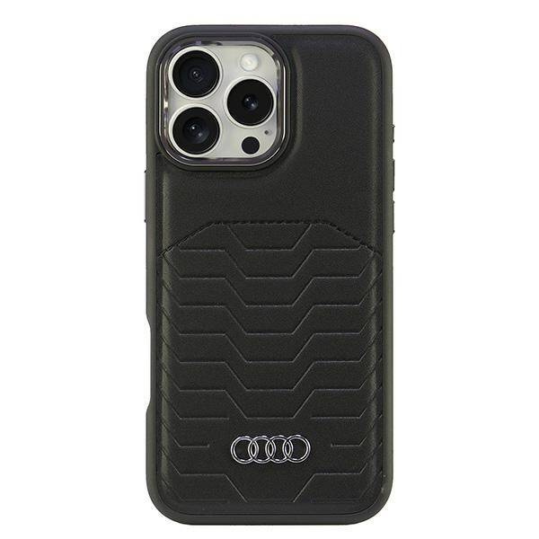 Audi nakładka Synthetic Leather MagSafe do iPhone 16 Pro Max 6.9" czarna