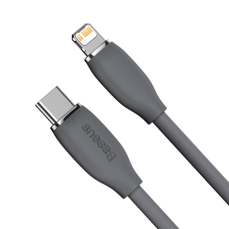 Baseus Kabel, USB Typ C - Lightning 20W Kabel, 1,2 m lang Jelly Liquid Silica Gel - schwarz