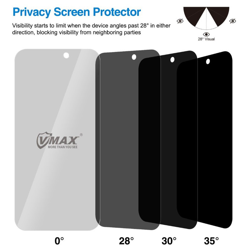 Vmax szkło hartowane 0.33mm 2,5D high clear privacy glass do iPhone 14 6,1&quot;
