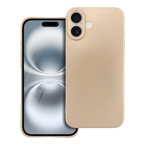 Futerał METALLIC do IPHONE 16 Plus złoty