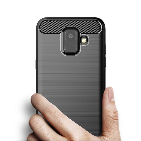 Schutzhülle SAMSUNG GALAXY A6 2018 Nexeri Carbon Gepanzert schwarz