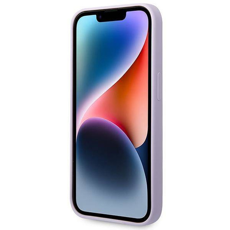 Guess GUHMP14LSBPLU iPhone 14 Pro 6,1" lila/lila Hartschale Silikon-Logoplatte MagSafe