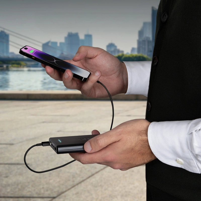 Powerbank SBS TTBB10000FASTPD20K 10000 mAh 20W mit Power Delivery - schwarz