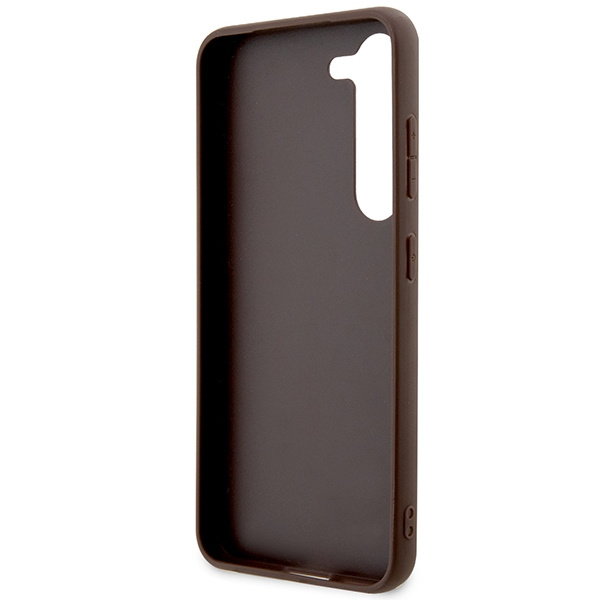 Oryginalne Etui GUESS Hardcase GUHCS24M4GMGBR do Samsung S24 Plus (Leather 4G Metal Logo / brązowy)