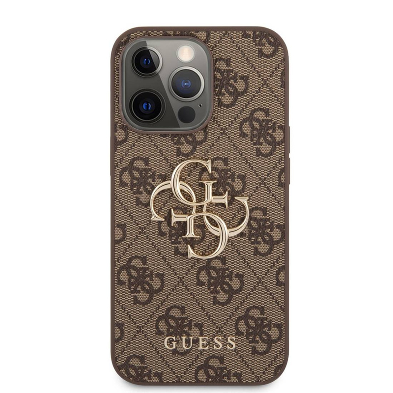 Oryginalne Etui IPHONE 13 PRO MAX 6,7" Guess Hardcase 4G Big Metal Logo GUHCP13X4GMGBR brązowe