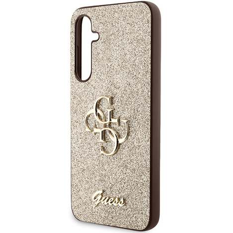 Guess nakładka do Samsung S23 FE GUHCS23FEHG4SGD GUESS HC FIXED GLITTER BIG 4G złota