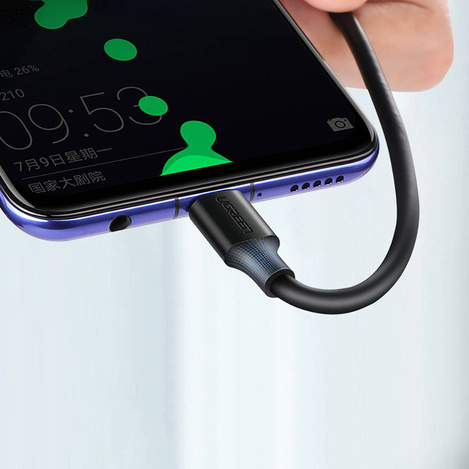 Ugreen kabel przewód USB - USB Typ C Quick Charge 3.0 3A 0,25m czarny (US287 60114)