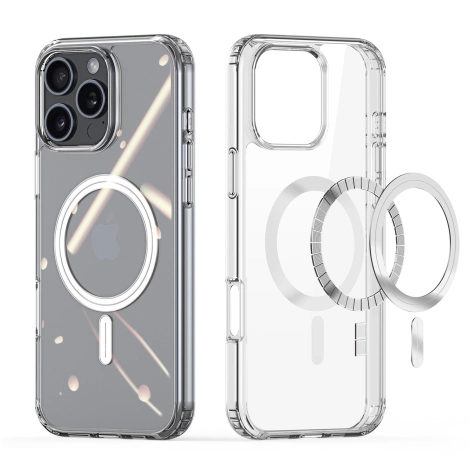 Dux Ducis Clin Mag Hülle mit MagSafe für iPhone 16 Pro Max – transparent