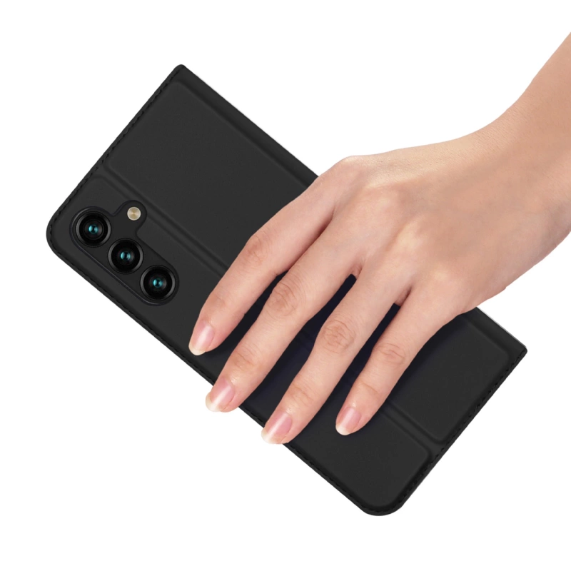 Dux Ducis Skin Pro Hülle für Samsung Galaxy A14 4G / 5G Cover mit Flip Card Wallet Stand Schwarz