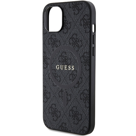 Oryginalne Etui GUESS Hardcase GUHMP15SG4GFRK do iPhone 15 (Kompatybilny z Magsafe / 4G Ring classic logo / czarny)