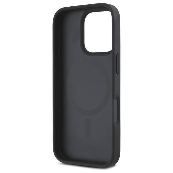 Original Case IPHONE 16 PRO DKNY Hardcase Repeat Pattern Stack Logo MagSafe (DKHMP16LPSHRPSK) black