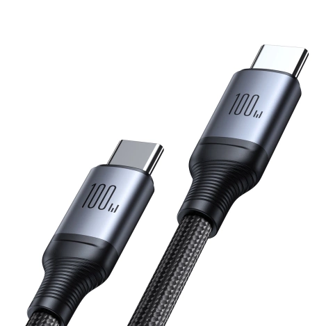 Kabel 2 w 1 Joyroom speedy series SA21-1T2 USB-C - USB-C / USB-C 1.5m czarny