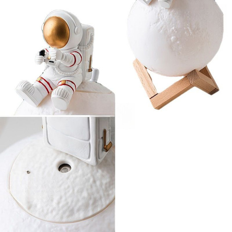 Lampka nocna / nawilżacz powietrza ASTRONAUTA Art Deco siedzący (wzór 5) AFSH