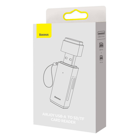 Baseus Lite Series Adapter SD/TF USB Kartenleser grau (WKQX060013)