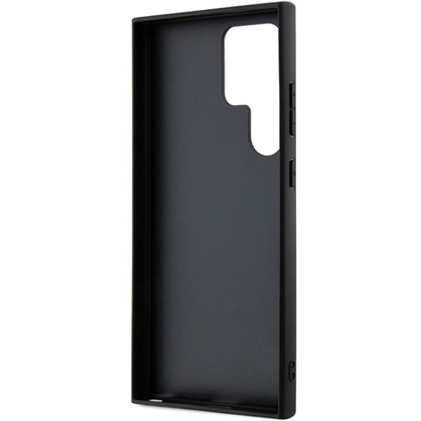 Guess GUHCS24LPGS4TDW S24 Ultra S928 braun/braun Hardcase Grip Stand 4G Triangle Strass