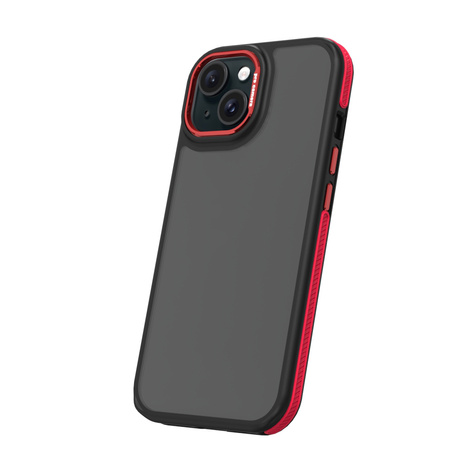 Nakładka Crystal Black do iPhone 16 Plus 6,7" czerwona