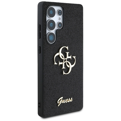 Etui Guess Fixed Glitter Big 4G Metal Logo do Samsung Galaxy S25 Ultra czarny