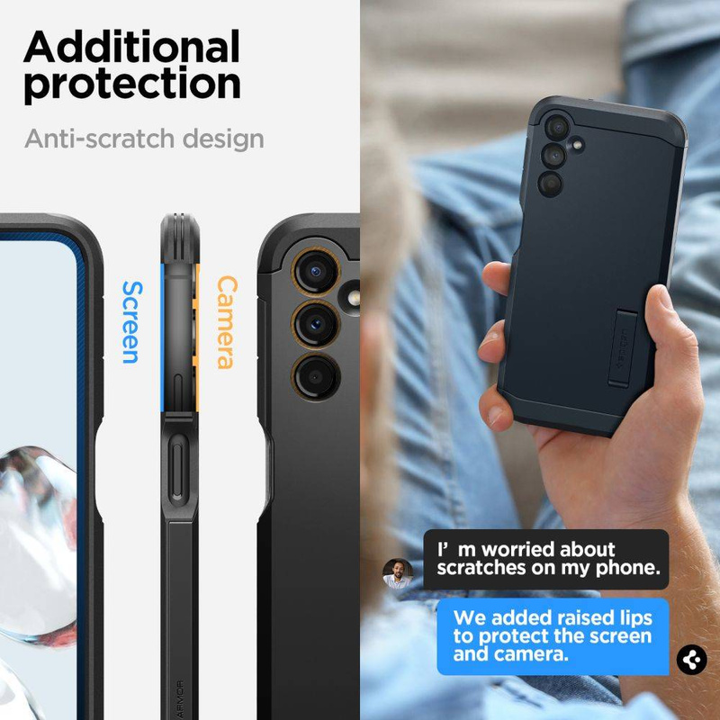 SPIGEN TOUGH ARMOR GALAXY A14 4G / LTE BLACK