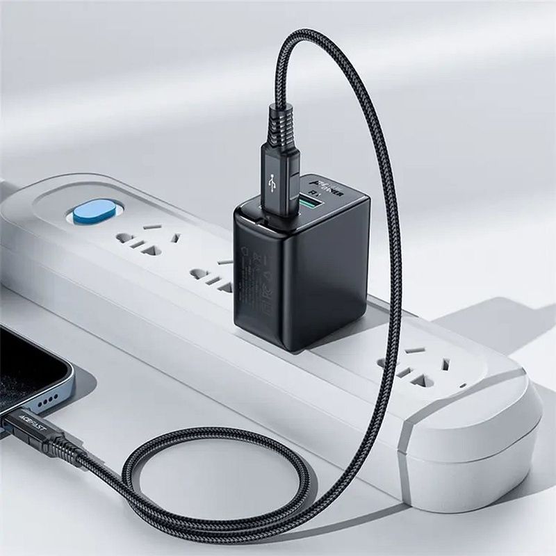 ACEFAST ładowarka sieciowa 2 x USB 3A QC18W A33 UK czarna