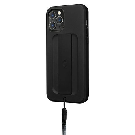 UNIQ Heldro antybakteryjne etui na iPhone 12 Pro Max czarny (Antimicrobial)