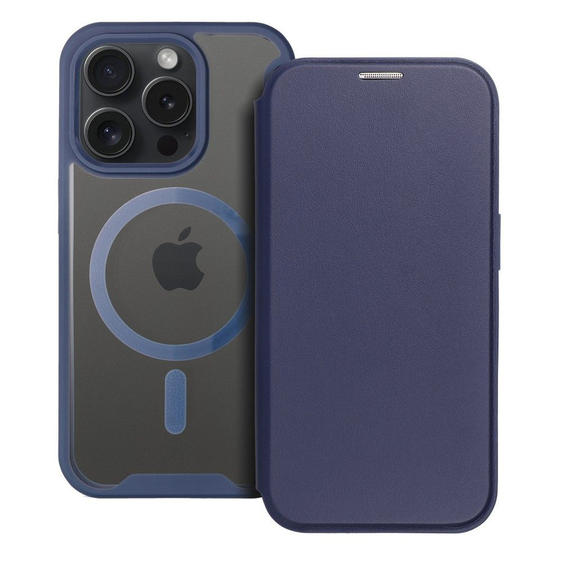 Kabura SMART MAG kompatybilna z MagSafe do IPHONE 15 Pro niebieska