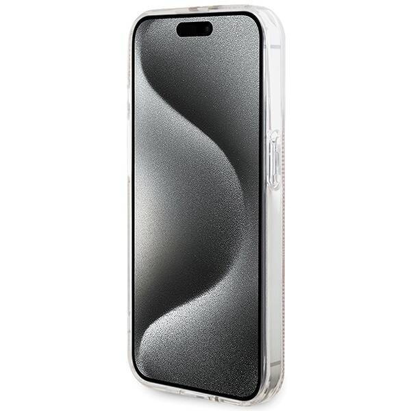 Oryginalne Etui GUESS IML 4G Gold Stripe GUHCP14XH4PSEGP do Iphone 14 Pro Max różowy