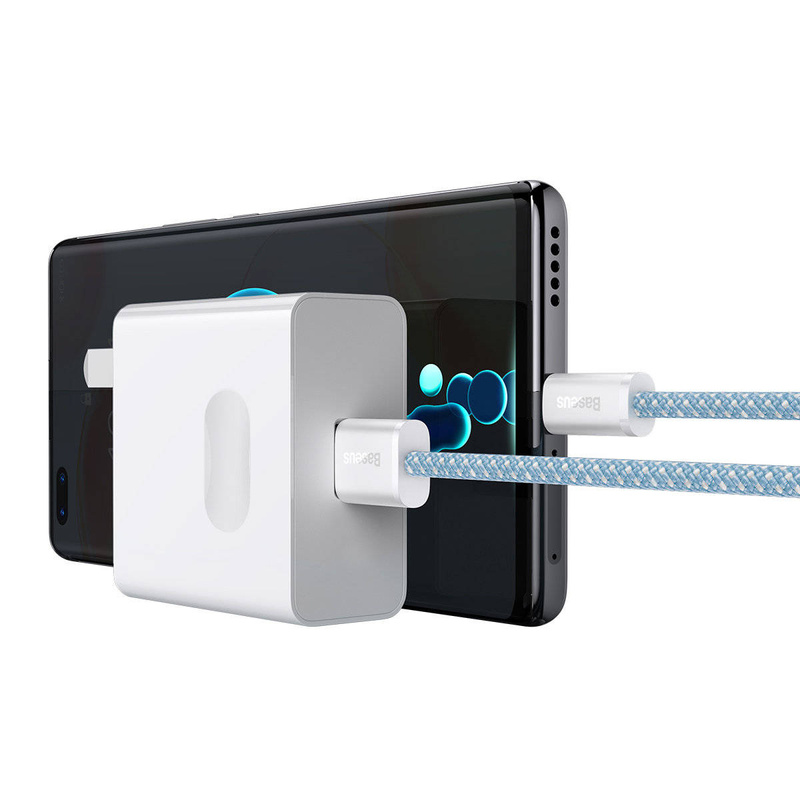 Baseus Dynamic Series kabel USB - USB Typ C 100W 2m niebieski (CALD000703)