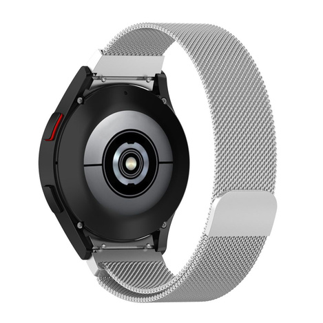 Pasek Tech-Protect MilaneseBand do Samsung Galaxy Watch 4 / 5 / 5 Pro / 6 / 7 / FE - srebrny