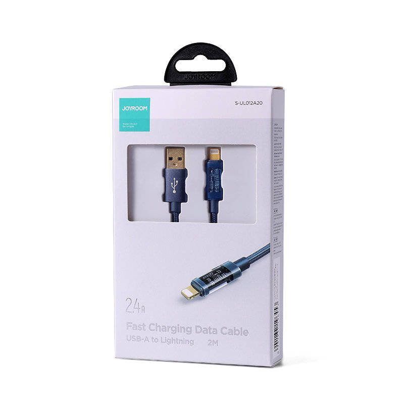 Joyroom USB cable - Lightning for charging / data transmission 2,4A 20W 2m blue (S-UL012A20)