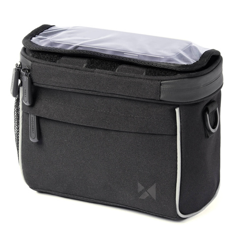 Wozinsky bicycle handlebar bag bike shoulder bag black (WBHBB-01)