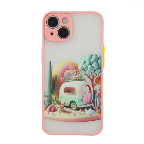 Nakładka Ultra Trendy do iPhone 14 Pro 6,1" Travel różowa