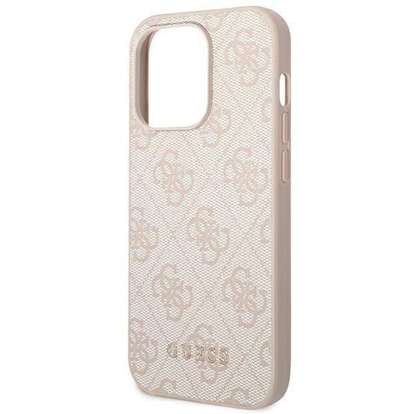Guess GUHCP14XG4GFPI iPhone 14 Pro Max 6.7 &quot;pink / pink hard case 4G Metal Gold Logo