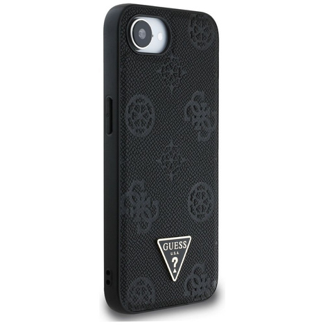 GUESS futerał do IPHONE 16e (SE 4 2025) kompatybilny z MagSafe GUHMPSE4PGBTMK (Grained PU Hot Stamp Peony Triangle Logo) czarny