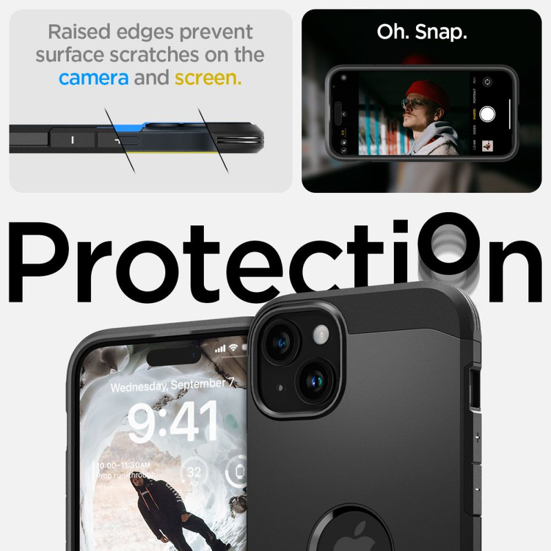 Spigen TOUGH ARMOR MAG MAGSAFE IPHONE 15 SCHWARZ
