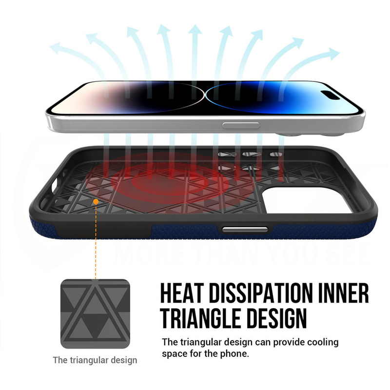 Vmax nakładka Triangle Case do iPhone 16 Plus 6,7&quot; granatowa