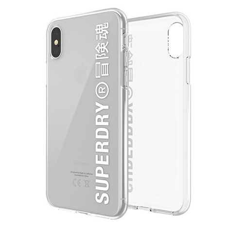 SuperDry Snap iPhone X / Xs Clear Case white / white 41576