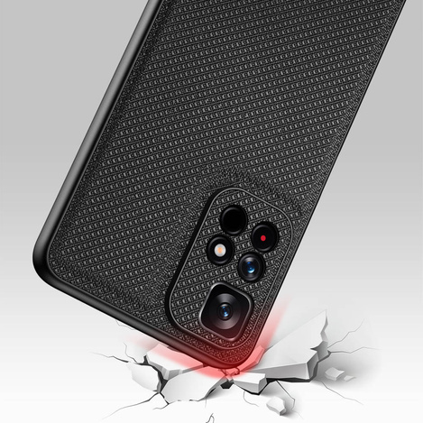Dux Ducis Fino Hülle mit Nylonmaterial für Poco M4 Pro 5G schwarz
