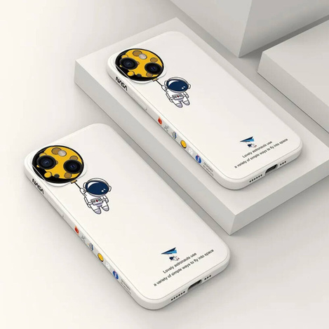 Schutzhülle APPLE IPHONE 15 PRO Astronaut NASA cremig