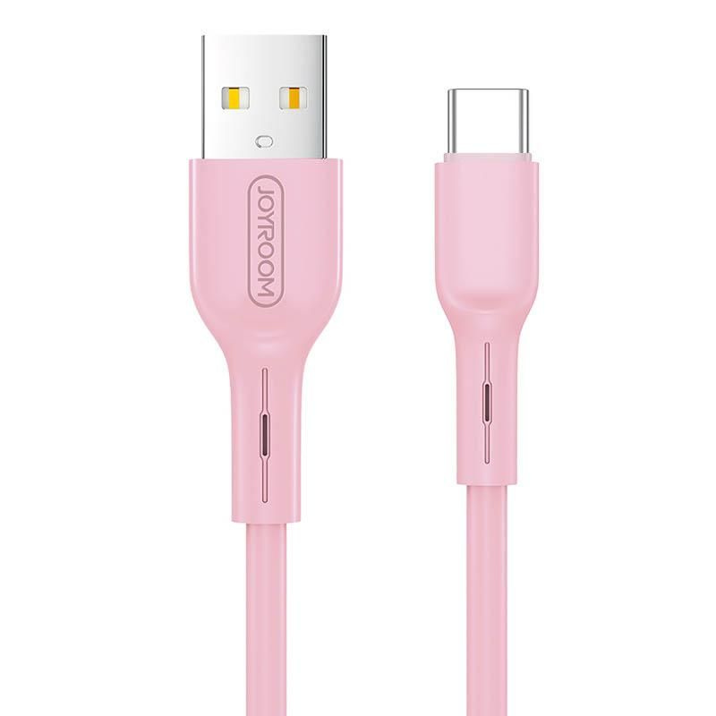 JOYROOM KABEL COLORFUL TYPE-C 1M RÓŻOWY, S-M357S