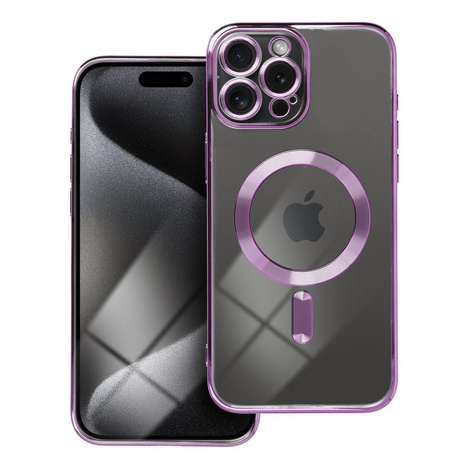 Futerał Electro Mag Cover kompatybilny z MagSafe do IPHONE 15 PRO MAX fioletowy