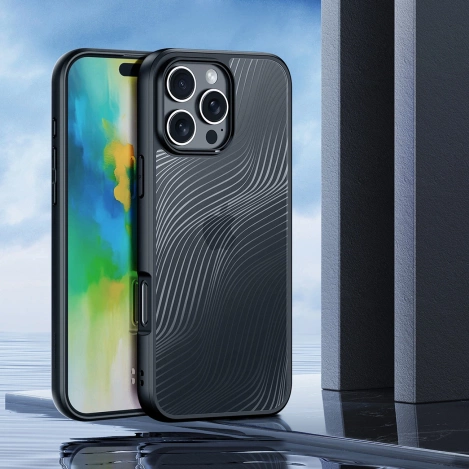 Dux Ducis Aimo Hülle für iPhone 16 Pro – Schwarz