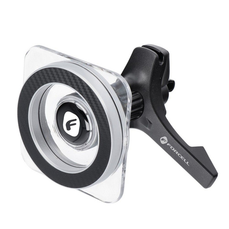 FORCELL F-Grip MagPro uchwyt samochodowy do kratki wlotu kompatybilny z MagSafe czarny