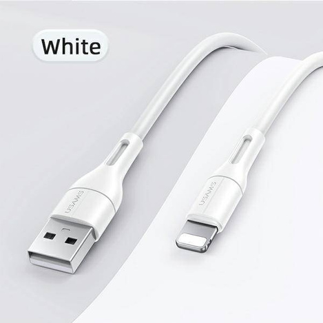 USAMS Kabel U68 lightning 2A Fast Charge 1m biały/white SJ500USB02 (US-SJ500)