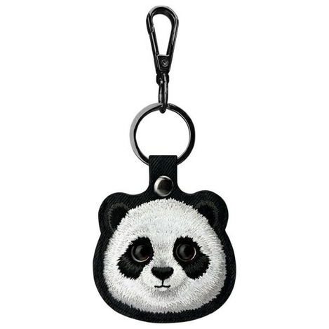 Nimmy Zestaw 3w1 torebka na telefon + portfel + etui na lokalizator czarny/black Big Eyed Pet 2.0 Panda